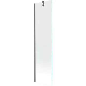 Vanová zástěna Mexen Next vanová zástěna 1-křídlová 50 x 150 cm, transparentní, kartáčovaná gun gray - 895-050-000-00-00-66 Vanové zástěny