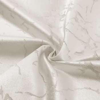 Dekorační látka Parma PM-116 Stříbrný mramor na krémovém - šířka 150 cm