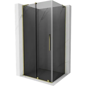 Mexen Velar L sprchový kout posuvný 120 x 90 cm, grafit, zlatý - 871-120-090-43-50 Sprchové kouty