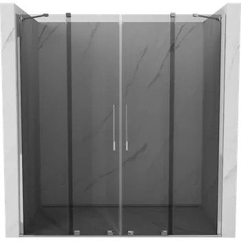 Sprchové dveře Mexen Velar Duo posuvné sprchové dveře 170 cm, grafit, chrom - 871-170-000-42-01 Sprchové dveře