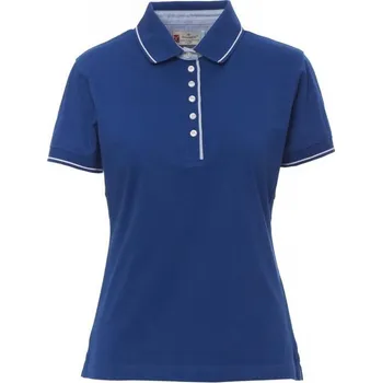 Dámské tričko Payperwear Vyštíhlená polokošile Leeds se 6 knoflíky Barva: modrá královská - bílá, Velikost: L