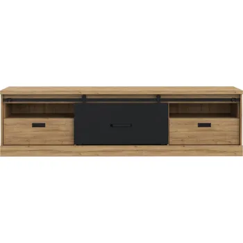 Televizní stolek TV stolek Kaszimiro - Forte Dub waterford-černá 203.1x56.2 cm