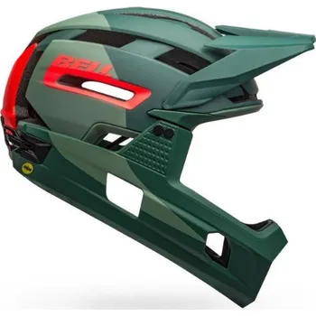 Cyklistická přilba Helma Bell Super Air R MIPS Mat/Glos Green/Infrared Velikost: L
