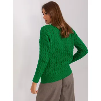 Dámský svetr Jumper BA SW 8036 1.80P zelená jedna velikost