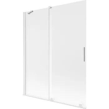 Vanová zástěna Mexen Velar vanová zástěna 2-dílná posuvná 140 x 150 cm, matná, bílá - 896-140-000-31-20 Vanové zástěny