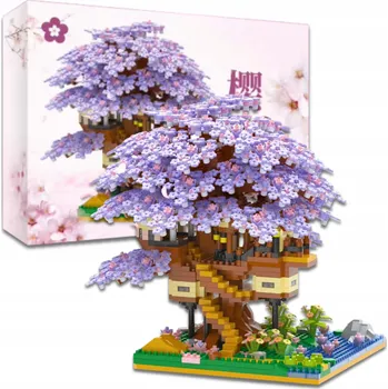 ostatní stavebnice Stavební Stavebnice Sada kostek Sakura Cherry Višňový Květ 2229 dílů