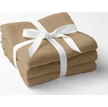 Mušelínová utěrka Nature MSN-024 Pískově béžová - sada 3 ks