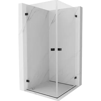 Mexen Lunar-B Duo sprchový kout s otočnými dveřmi 85 x 85 cm, transparentní, černá - 832-085L-085P-70-00 Sprchové kouty