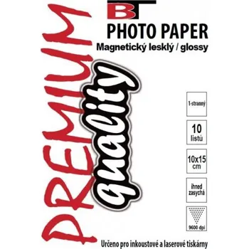 Fotopapír BT Magnetický fotopapír lesklý 10x15 (10listů) (24623)