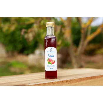 Sirup Sirup jahoda s mátou Dobroládovna Velikost balení: 100 ml Čerstvost a kvalita českých jahod a máty ze zahrádky v každé lahvi