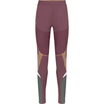 Dámské legíny Sportovní legíny KARI TRAA TIRILL HYBRID L Vínová, Khaki, Oranžová