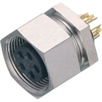 Rozvaděč Binder 09 0082 00 04 Konektor M9 pro montáž na panel, kontakty: 4, nestíněný, pájený, IP40