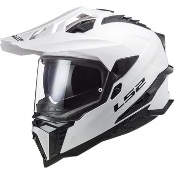 Helma na motorku LS2 přilba EXPLORER MX701 Solid white - XL