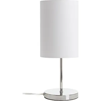 Lampička NYC/RON 15/20 stolní Polycotton bílá/chrom 230V LED E27 15W