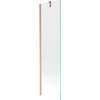 Vanová zástěna Mexen Next vanová zástěna 1-křídlová 50 x 150 cm, transparentní, kartáčovaná měď - 895-050-000-00-00-65 Vanové zástěny