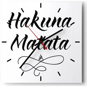 Hodiny Nástěnné hodiny do kuchyně 30x30 Typografie Stylové hodiny na skle Loft Tiché