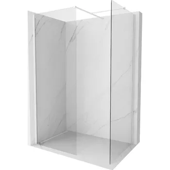 Mexen Kioto-X sprchová stěna Walk-in 160 x 110 cm, transparentní 10 mm, bílá - 800-160-202-20-00-110-X Sprchové stěny