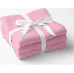 Mušelínová utěrka Nature MSN-040 Růžová - sada 3 ks