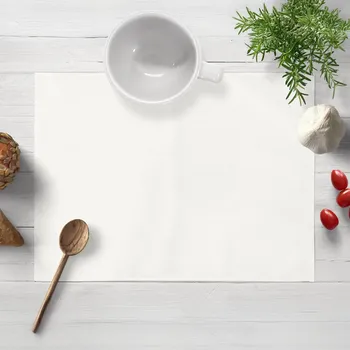 prostírání Sametové prostírání na stůl Velvet Brick SVB-202 Smetanově bílé 30x40 cm