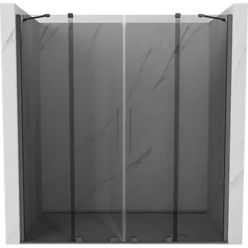 Sprchové dveře Mexen Velar Duo posuvné sprchové dveře 180 cm, grafit, gun metal - 871-180-000-42-95 Sprchové dveře
