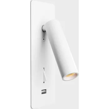 Bodové svítidlo KOHLLIGHTING SIGN zapuštěné svítidlo do zdi se čtecí lampou bílá 3 W CRI >80 3000K Non-Dimm - KOHL-Lighting KHL K50702.01.WR.WH-WH.ST.8.30