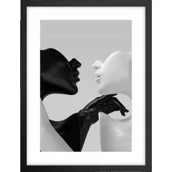 Obraz Obraz plakát v černém rámu do obýváku 30x40 abstrakce plakáty na zeď