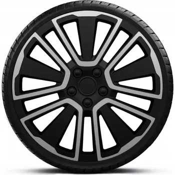 Poklice na kolo J-TEC Poklice na kola - kryty kol SCUBA silver black 13" - sada 4 ks -