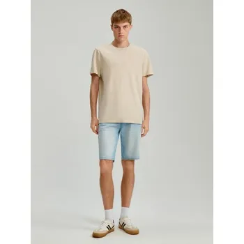 Pánské kalhoty Džínové kraťasy s elastickou pasovkou - 31 - House - modrý - 384GG-50J