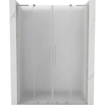 Sprchové dveře Mexen Velar L Duo posuvné sprchové dveře 150 cm, matné sklo, kartáčovaný nikl - 871-150-003-32-97 Sprchové dveře