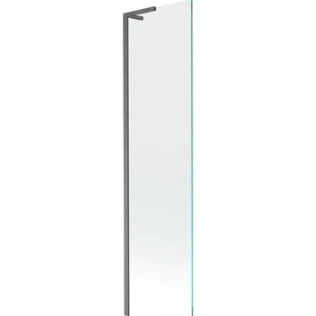 Vanová zástěna Mexen Next L vanová zástěna 1-dílná 50 x 150 cm, transparentní, kartáčovaná šedá zbraň - 895-050-000-03-00-66 Vanové zástěny