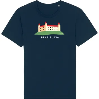 Dámské tričko Tričko Bratislavský hrad modré S