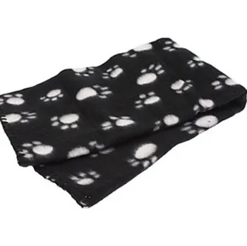 Dětská deka Dětská deka s tlapkami černá