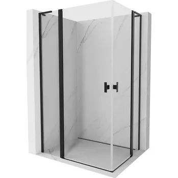 Mexen Mist L Duo sprchový kout s otočnými dveřmi 115 x 90 cm, transparentní, černá - 8A4L-115-090-70-00 Sprchové kouty