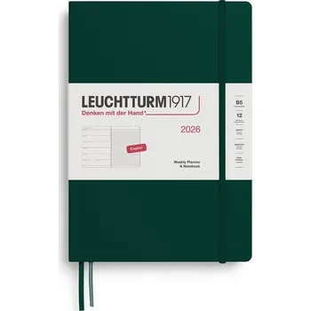 Diář Weekly Planner & Notebook 2026 Composition (B5) Forest Green