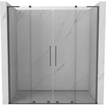 Sprchové dveře Mexen Velar L Duo sprchové dveře posuvné 180 cm, transparentní, gun metal - 871-180-003-02-95 Sprchové dveře