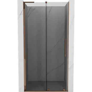 Sprchové dveře Mexen Velar L sprchové dveře posuvné 100 cm, grafit, růžové zlato - 871-100-003-41-60 Sprchové dveře