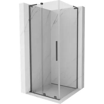Mexen Velar L posuvná sprchová kabina 90 x 90 cm, transparentní, tmavý kov - 871-090-090-03-95 Sprchové kouty