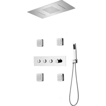 Vodovodní baterie Mexen Soler podomítková sprchová sada, chrom - 7601-04-00 Podomítkové sprchové systémy