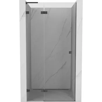 Mexen Lunar L sprchové dveře výklopné levé 70 cm, transparentní, kartáčovaný gun gray - 834L-070-000-66-00-L Sprchové dveře