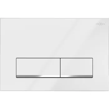 Mexen Fenix 12 splachovací tlačítko, bílý lesklý - 601200 Splachovací tlačítka