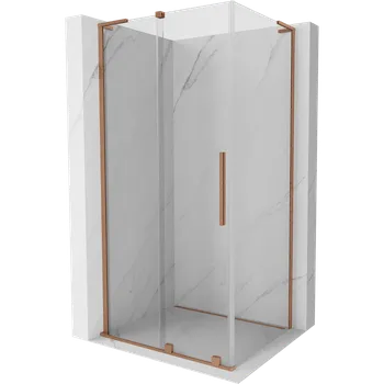 Mexen Velar L sprchový kout posuvný 120 x 70 cm, transparentní, kartáčovaná měď - 871-120-070-03-65 Sprchové kouty