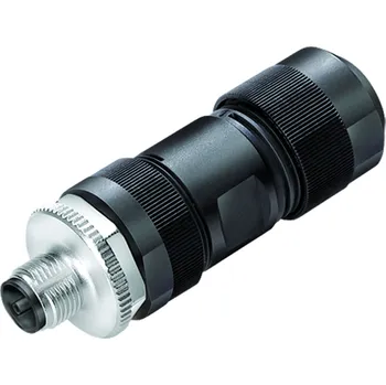 Binder 99 0699 29 05 Kabelový konektor M12 samec, kontakty: 4+PE, 8,0-13,0 mm, nestíněný, šroubovací svorka, IP67, UL