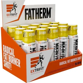 Fitness Extrifit Fatherm Shot 15 x 90 ml - citron