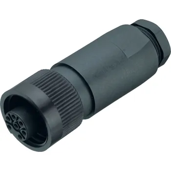Elektrická zásuvka Binder 99 0214 15 07 RD24 Zásuvka kabelového konektoru, kontakty: 6+PE, 10,0-12,0 mm, nestíněný, pájený, IP67, PG 13,5
