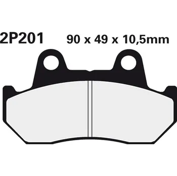 Brzdová destička NISSIN brzdové destičky 201NS