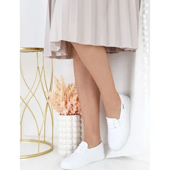 Dámská obuv ADCZ Plátěné bílé tenisky 28203-3ALL.WH Velikost: 36