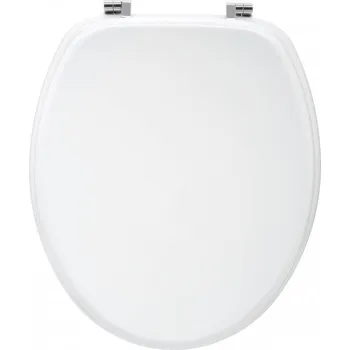 WC sedátko Sedátko na WC 5 Five Simply Smart bílé dřevěné prkénko