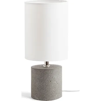 Lampička CAMINO stolní se stínidlem bílá cement 230V LED E27 15W