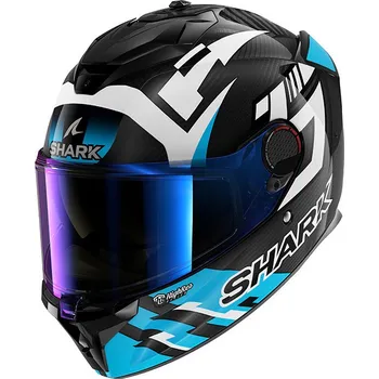 Helma na motorku SHARK přilba SPARTAN GT PRO CARBON Zarco Track Racer black/blue/white - L