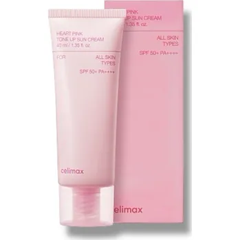 Přípravek na opalování Celimax Heart Pink Tone Up Sun Cream – Multifunkční opalovací krém – 40 ml